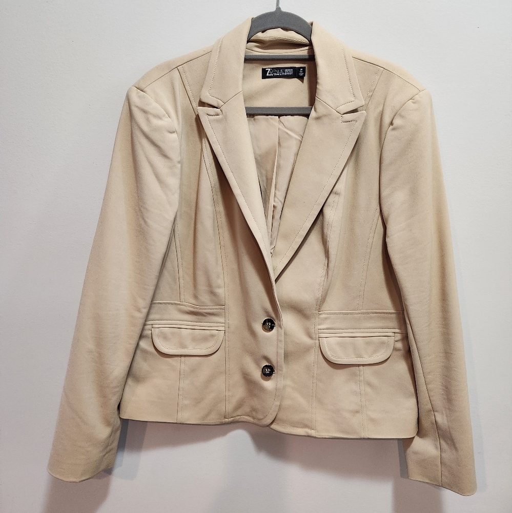 Beige Suit Jacket